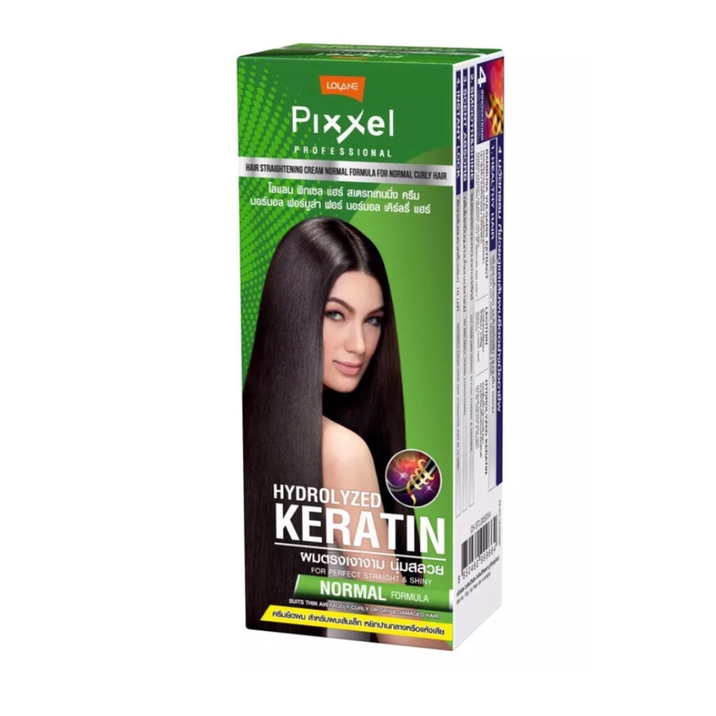 1x110g Lolane Pixxel Straightening & Neutralizer Cream Lock Hair in 10 Minutes