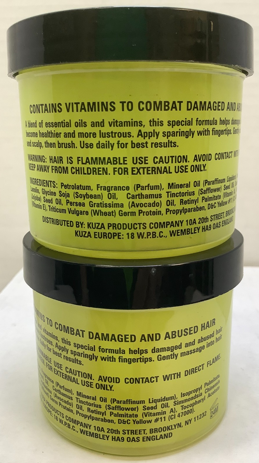 Kuza Hair Food With Vitamins A & E, 4oz, Pack of 2