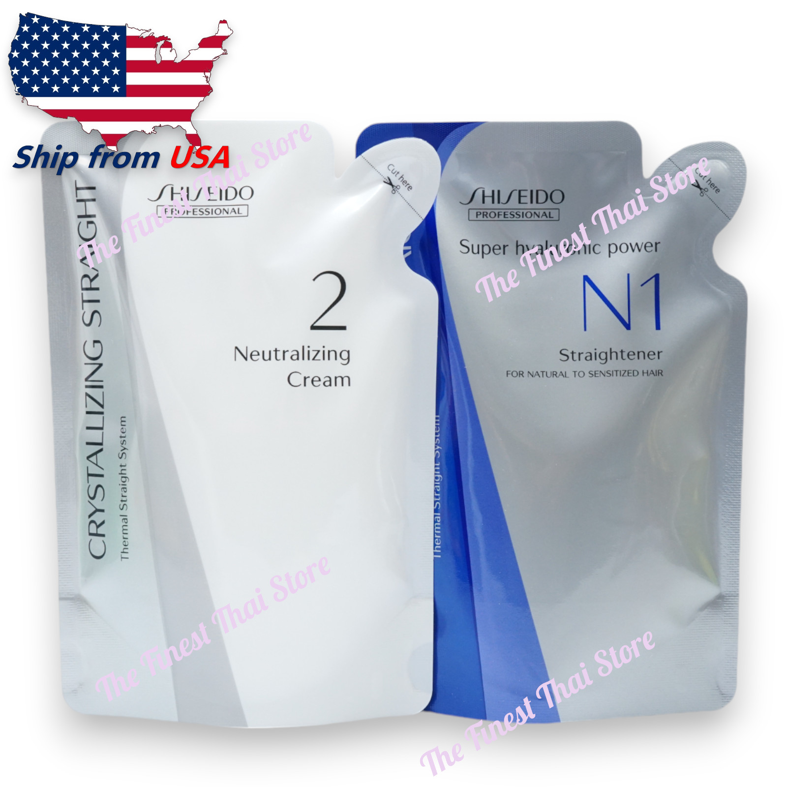 Hair Straightener Kit Crystallizing Straight N – 125g Set