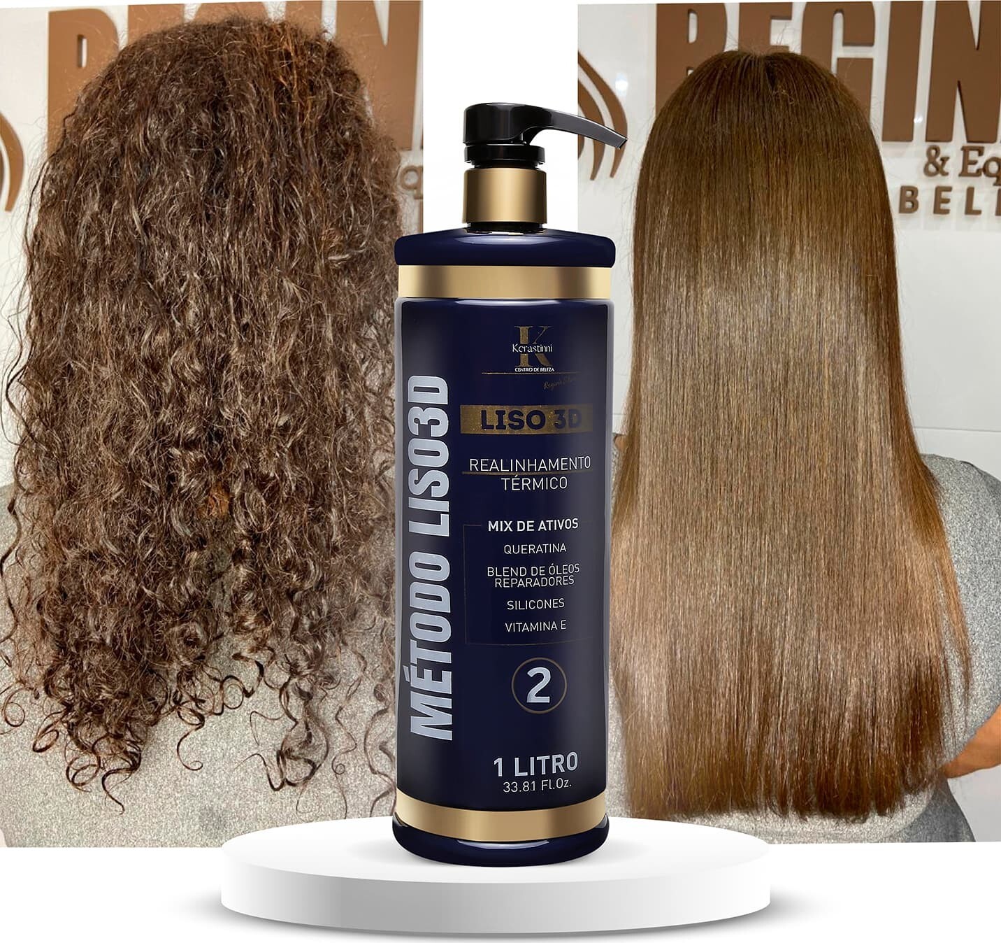 Kerastinni Keratin Liso 3d Method Set Shampoo Detox + Reducer – 33.8oz