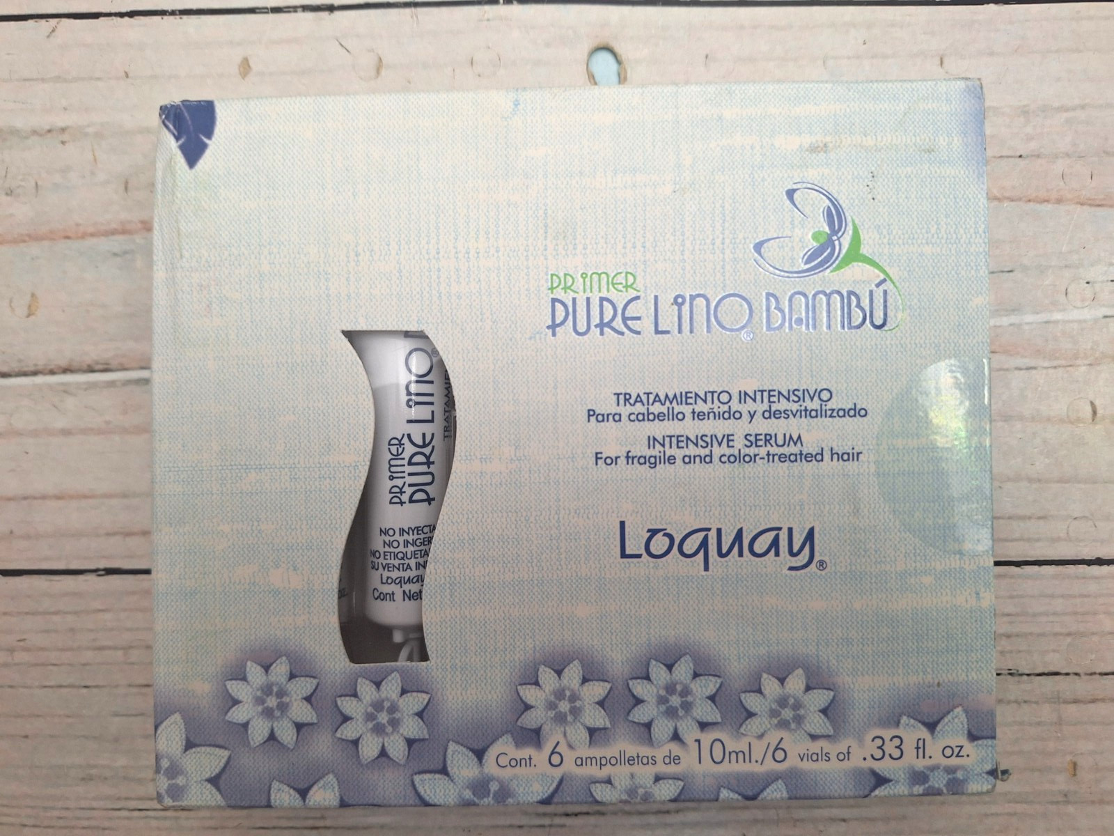 Loquay Primer Pure Lino Bambu Tratamiento Intensivo 6 Ampolletas – Serum Hair