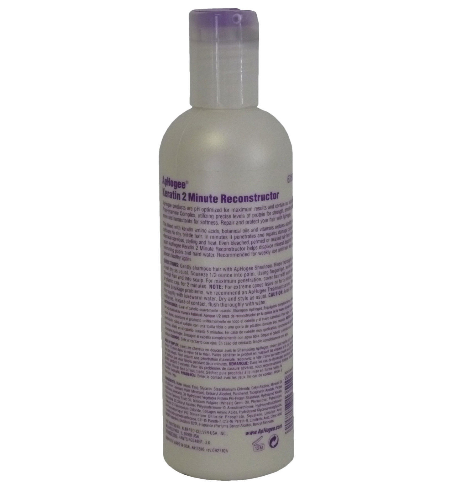 Aphogee Keratin 2 Minute Reconstructor Damage Treatment Strength & Softness 8oz
