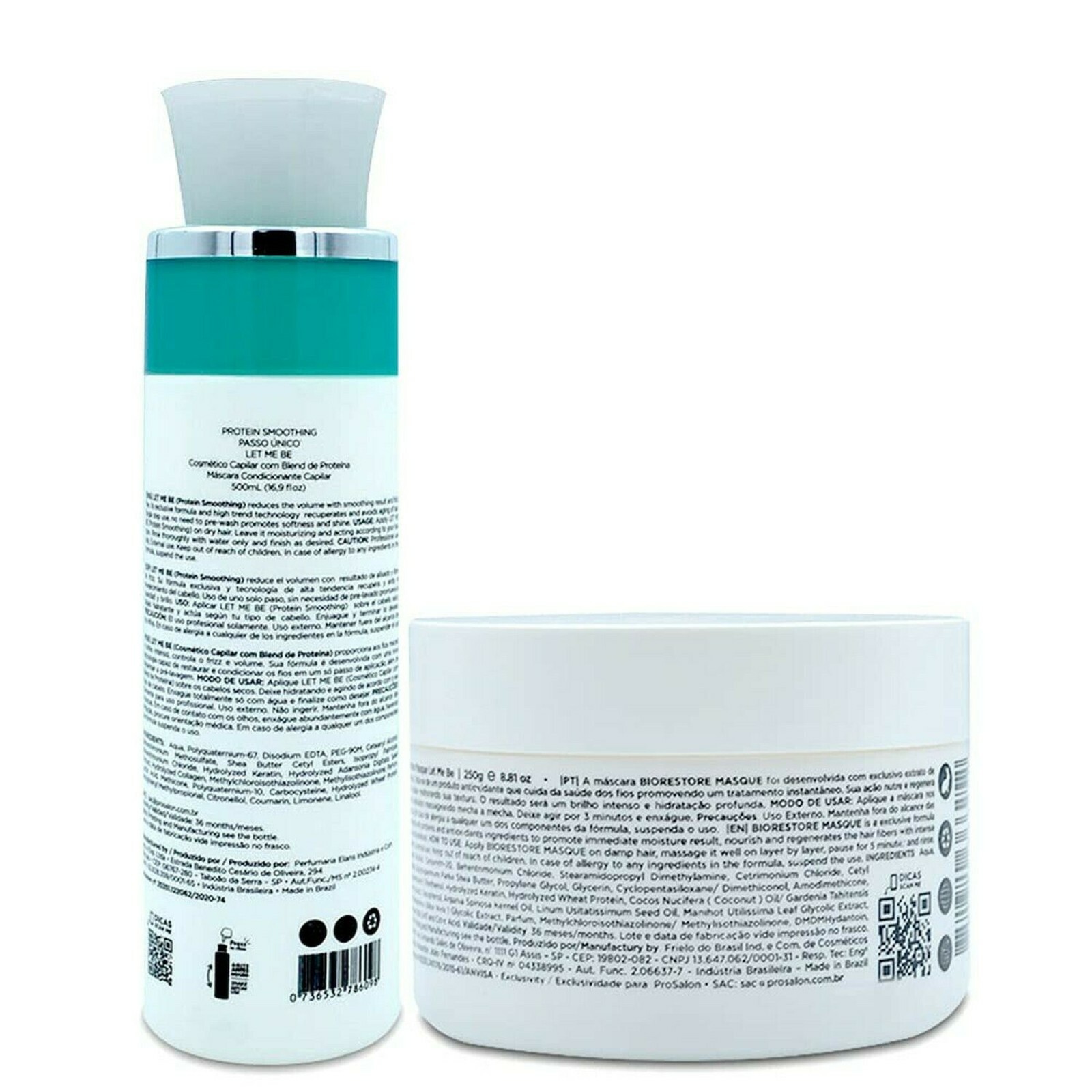 Let Me Be Keratin ProSalon Protein Smoothing 1 Step 500ML+Biorestore Mask 250ml