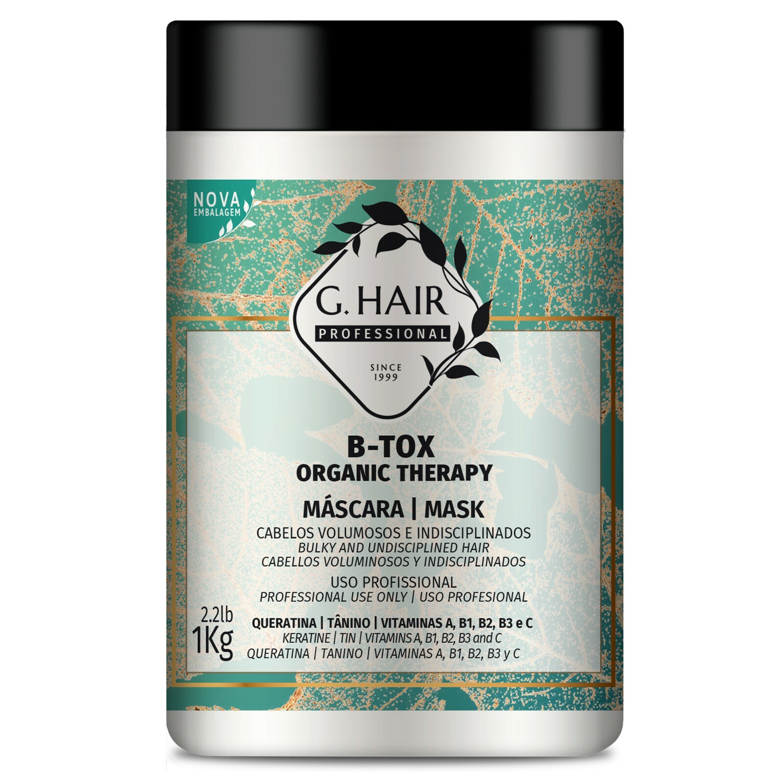 G HAIR GERMAN FORMULA HAIR BTOX TREATMENT MASK 1Kg 35oz