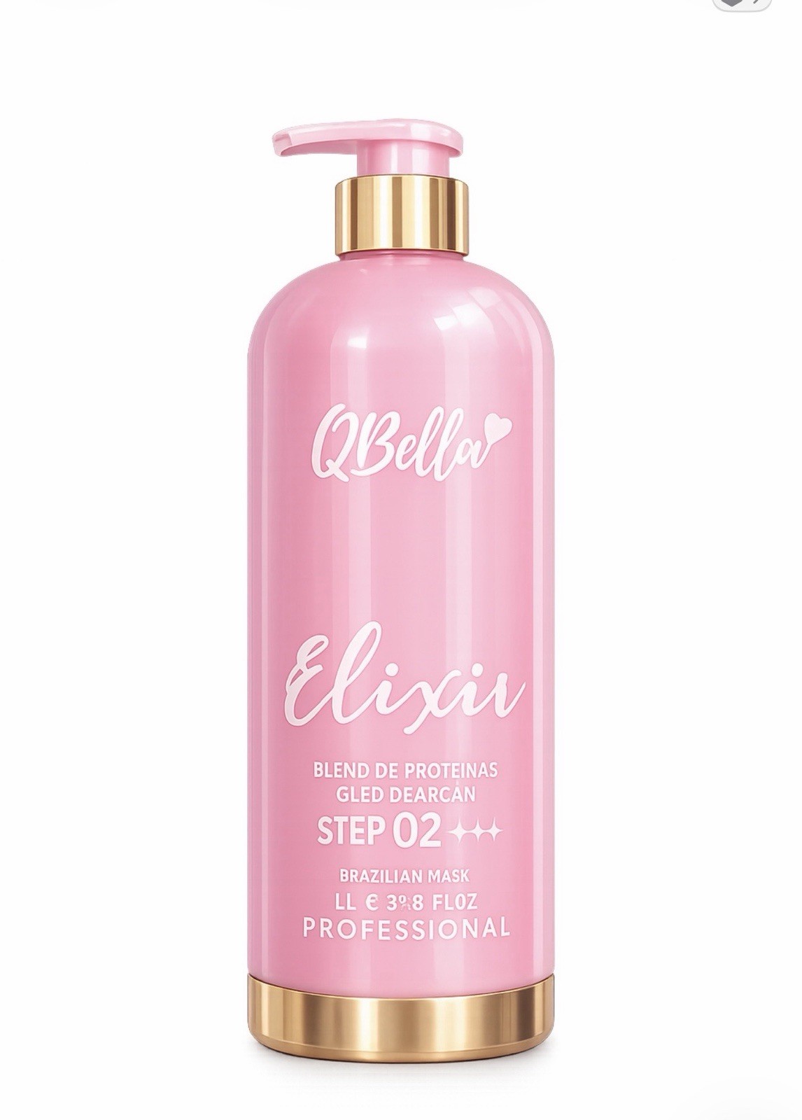 QBella Elixir Brazilian Hair Mask Step 02 Argan Oil Smoothing 33.8 fl oz