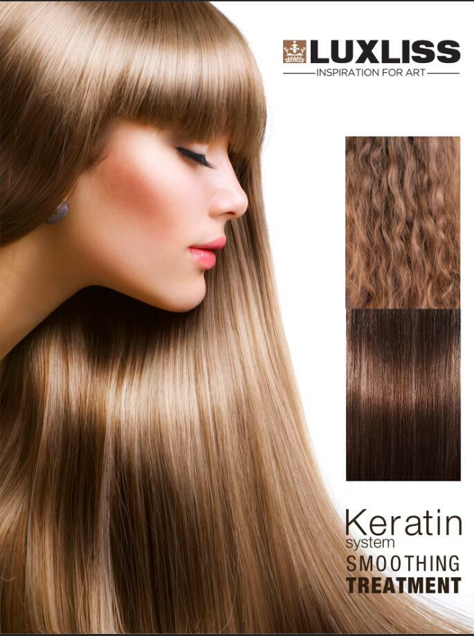 Luxliss Keratin System Smoothing Treatment &Shampoo Straighten Repair Frizz Hair