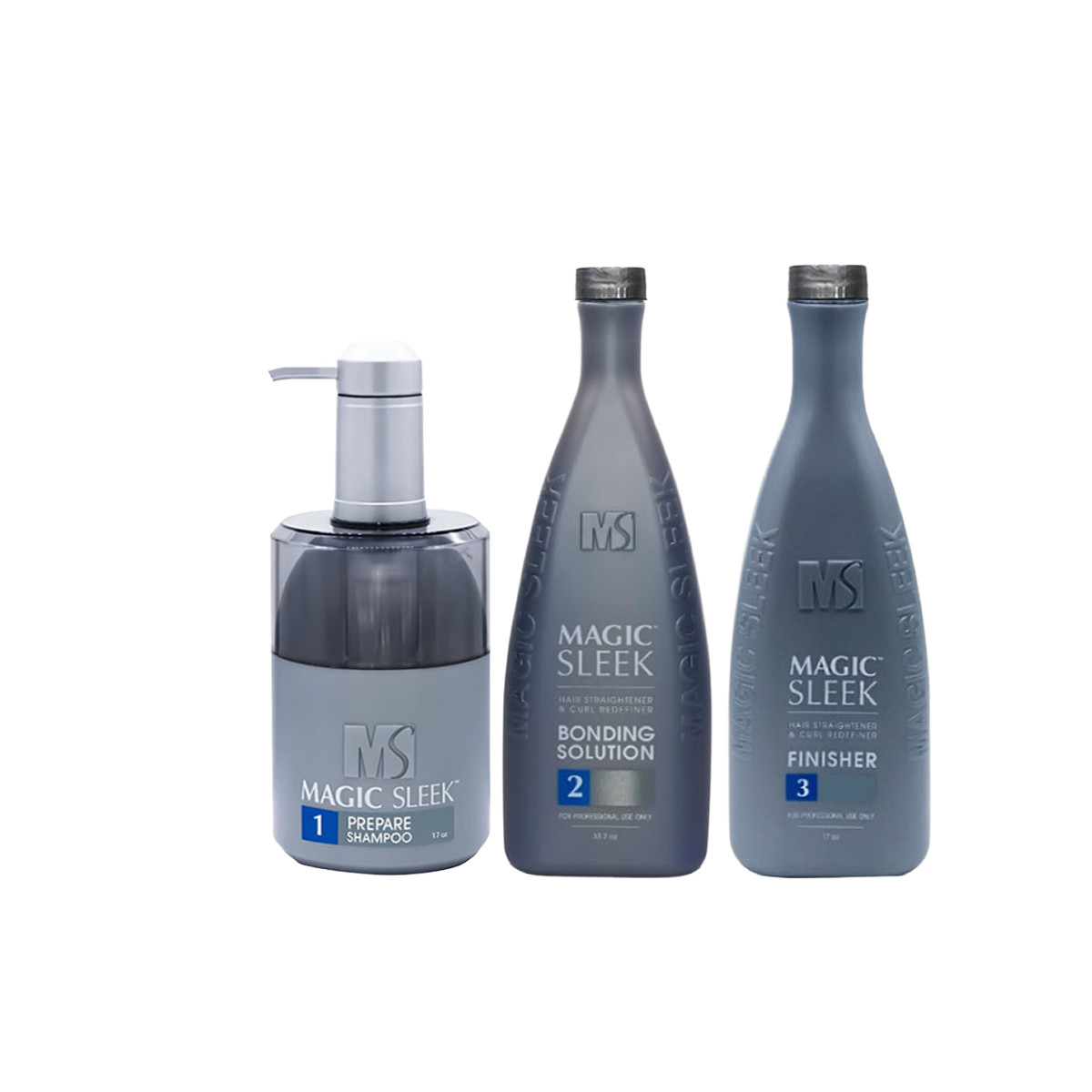MAGIC SLEEK Hair Straightening 3-STEP KIT 16 OZ
