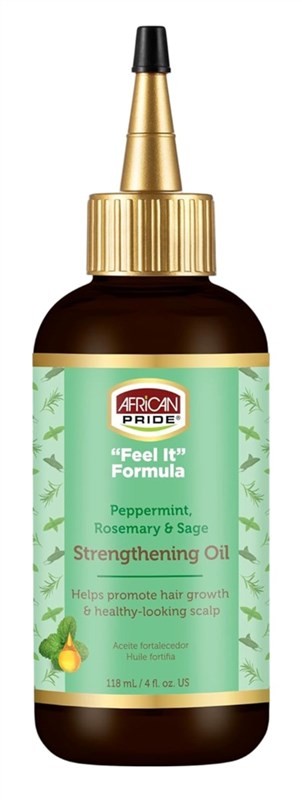 African Pride Feel It Formula Strengthening Oil 4 Ounce