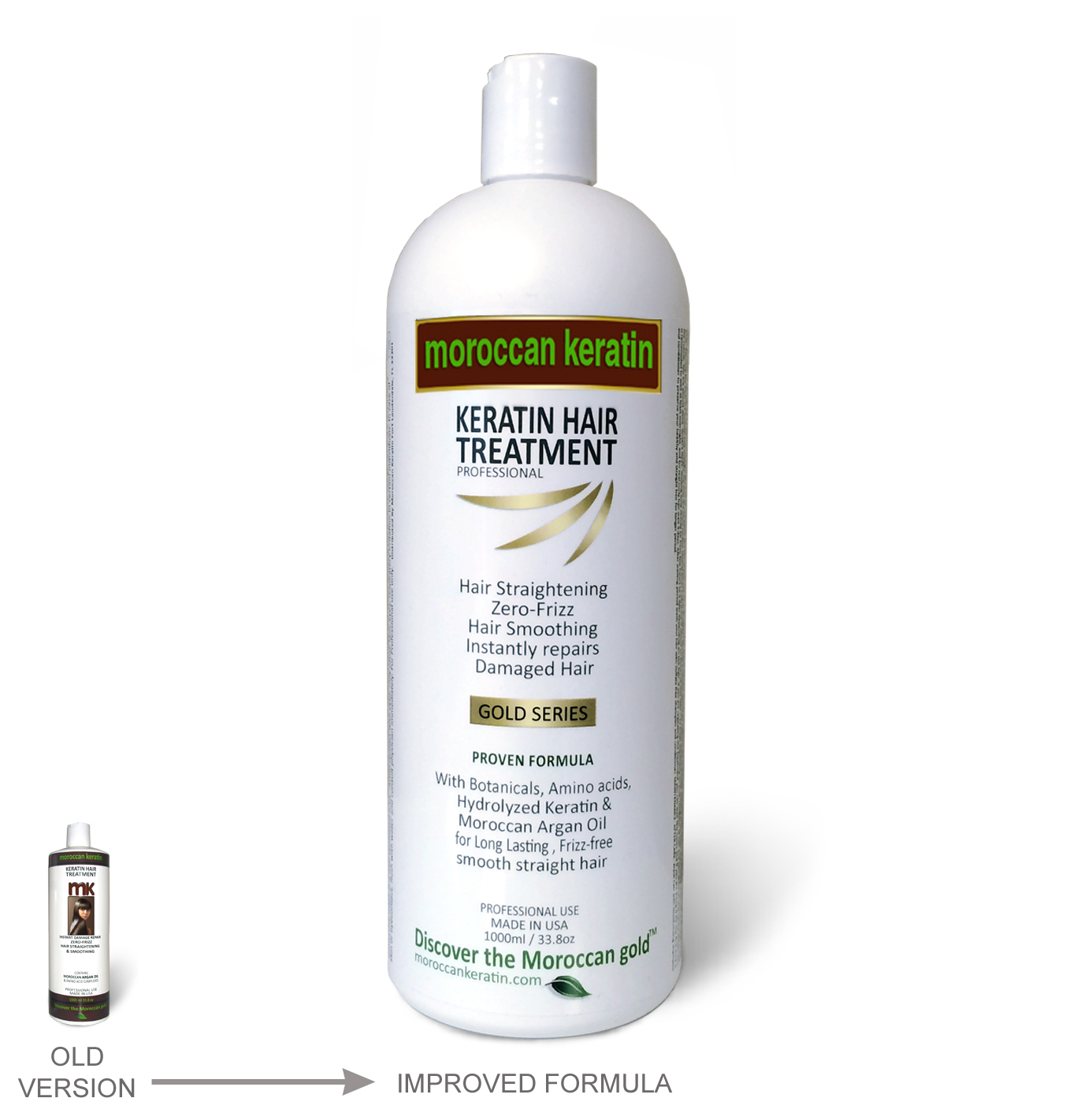 Moroccan keratin Brazilian Blowout keratin hair treatment with Argan oil 1000ml