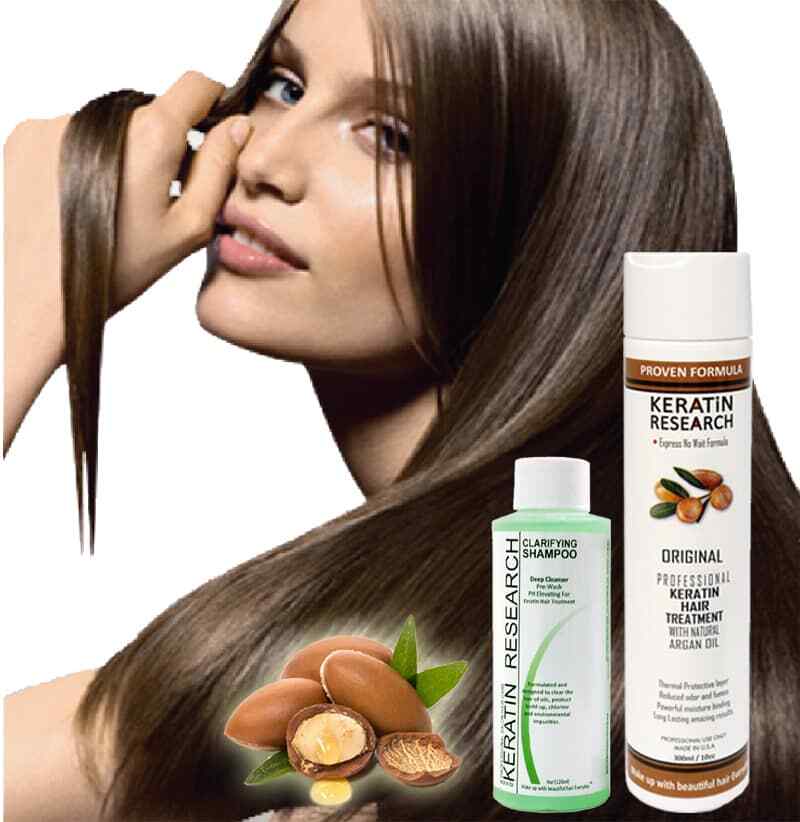 Original Keratin Hair Treatment Argan oil Instantly Straightens Smooths 300ml