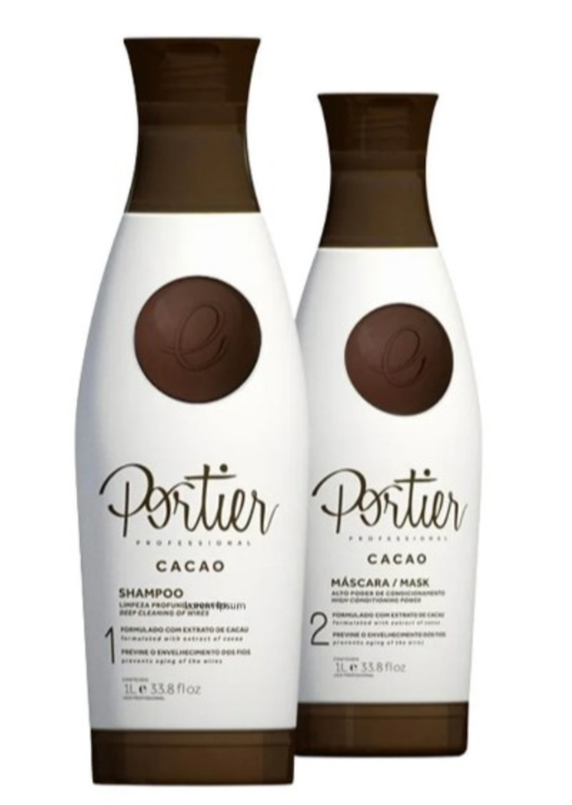 Brazilian Keratin Portier Cacao Straightening System set 2x1000ml 33,81 OZ
