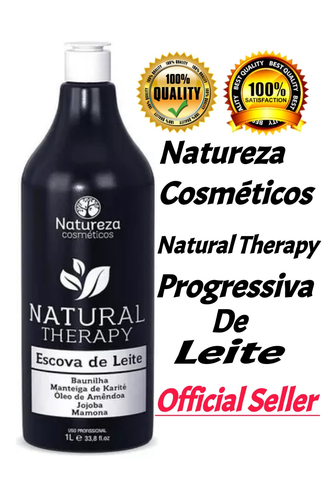 Organic Milk Progressive Brush Natural Therapy Sem Formol 1L/Natureza Cosméticos