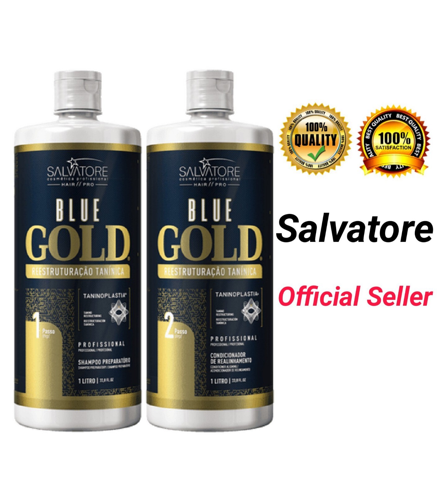Salvatore Blue Gold Keratin Treatment Formaldehyde Free2 x 1L – 2 x 33.8Oz