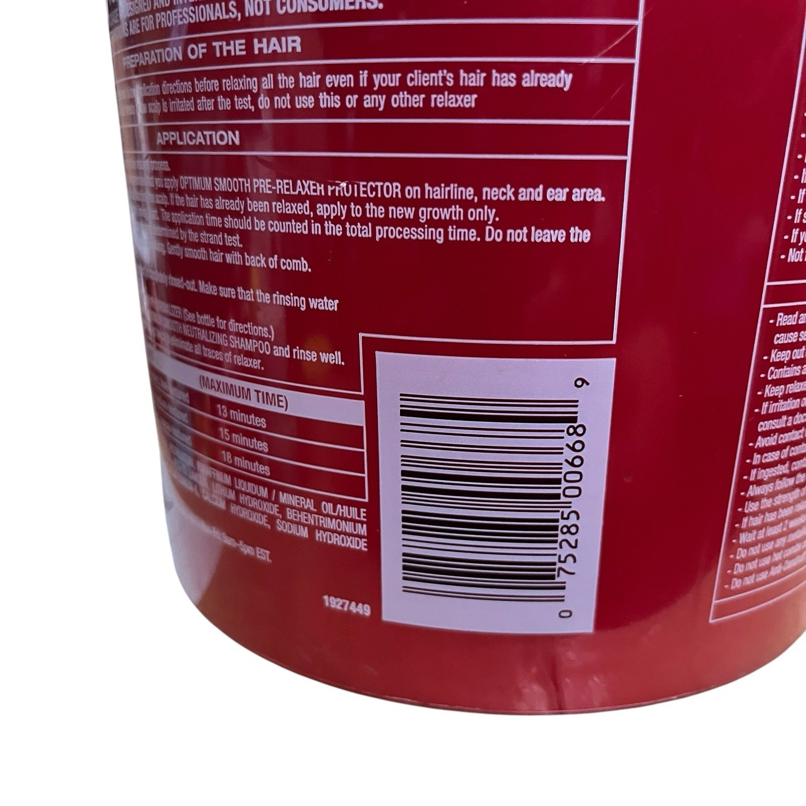 (1) SoftSheen Carson – Optimum Smooth Relaxer System Step 2 REGULAR – 4 lbs, New