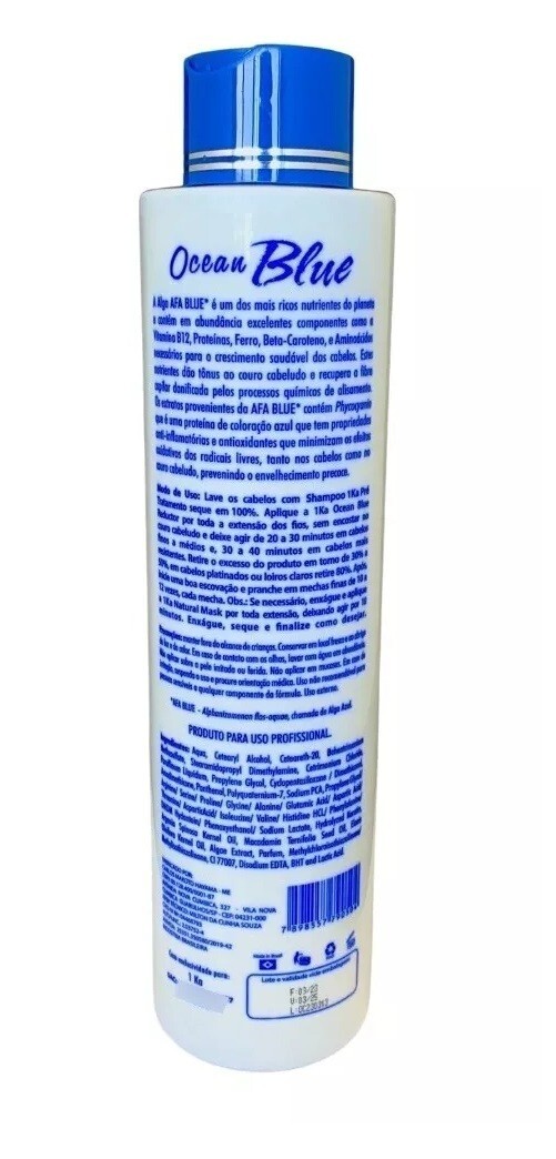 Treatment Keratin 1ka Ocean Blue 1l- Progressive Tint Reducer Without Formaldehy
