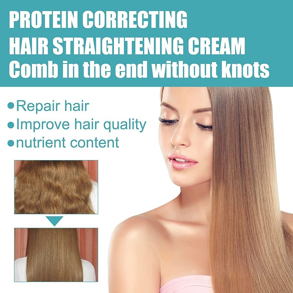 2023 Protein Correcting Straightening Hair Cream Straight Fast Smooth Silk Gloss