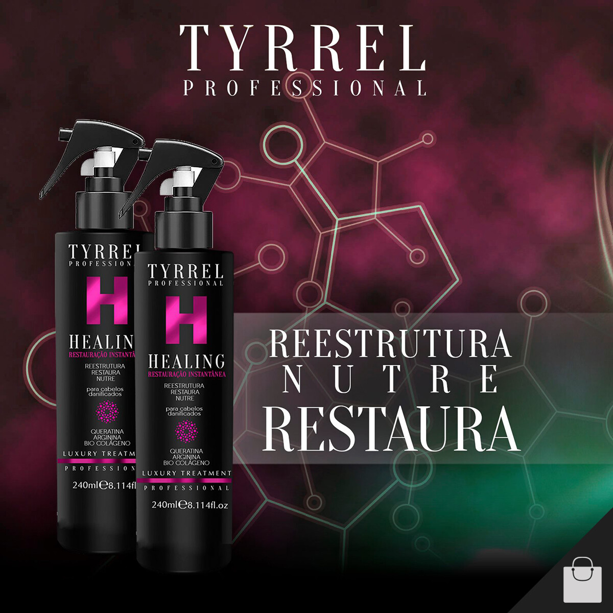 Tyrrel Healing Keratin Reconstruction Progressive Restoration Hair Treatment