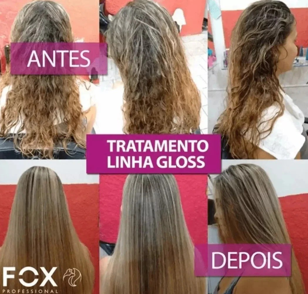 Fox Gloss Treatment Hair Keratin Brazilian 2 X 1 LT. Free Shipping FedEx.