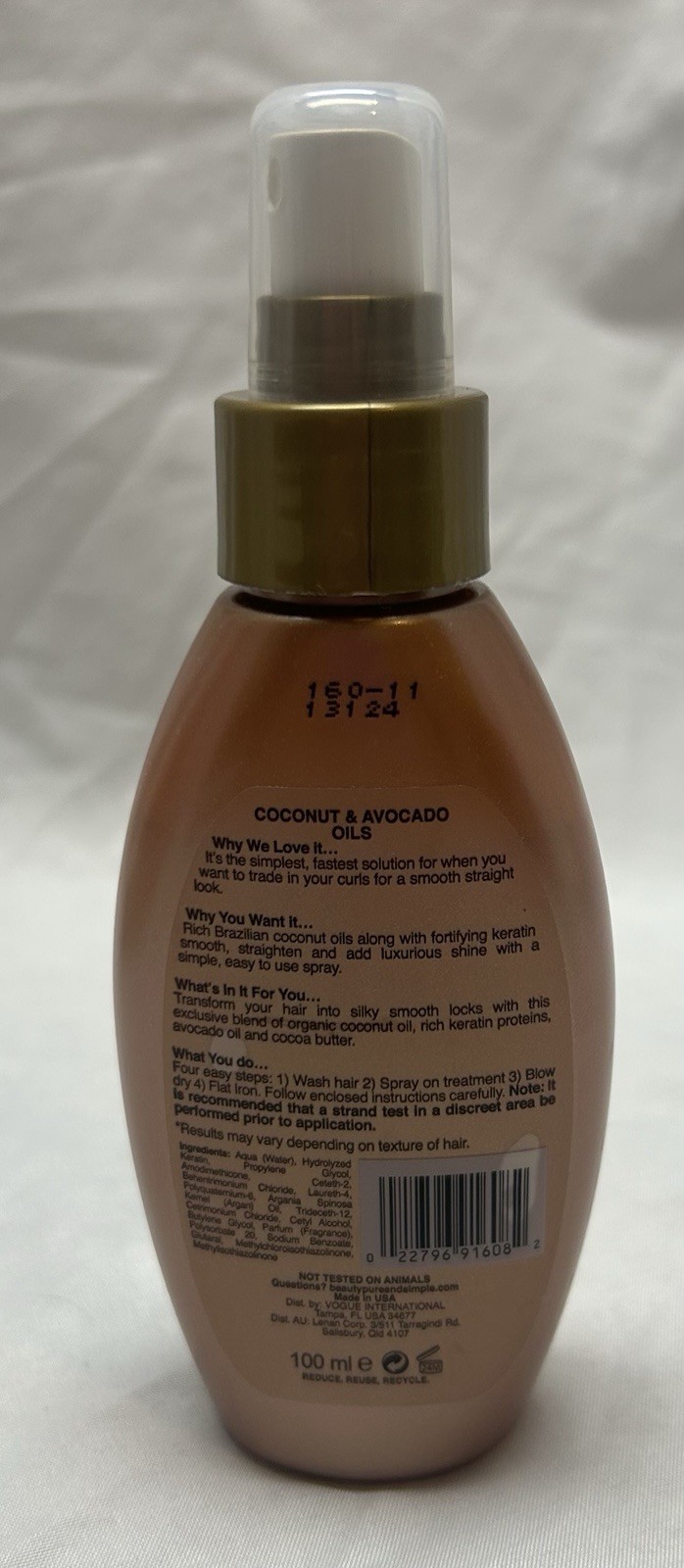 Organix OGX Ever Straight Brazilian Keratin Therapy 14 Day Smoothing Treatment