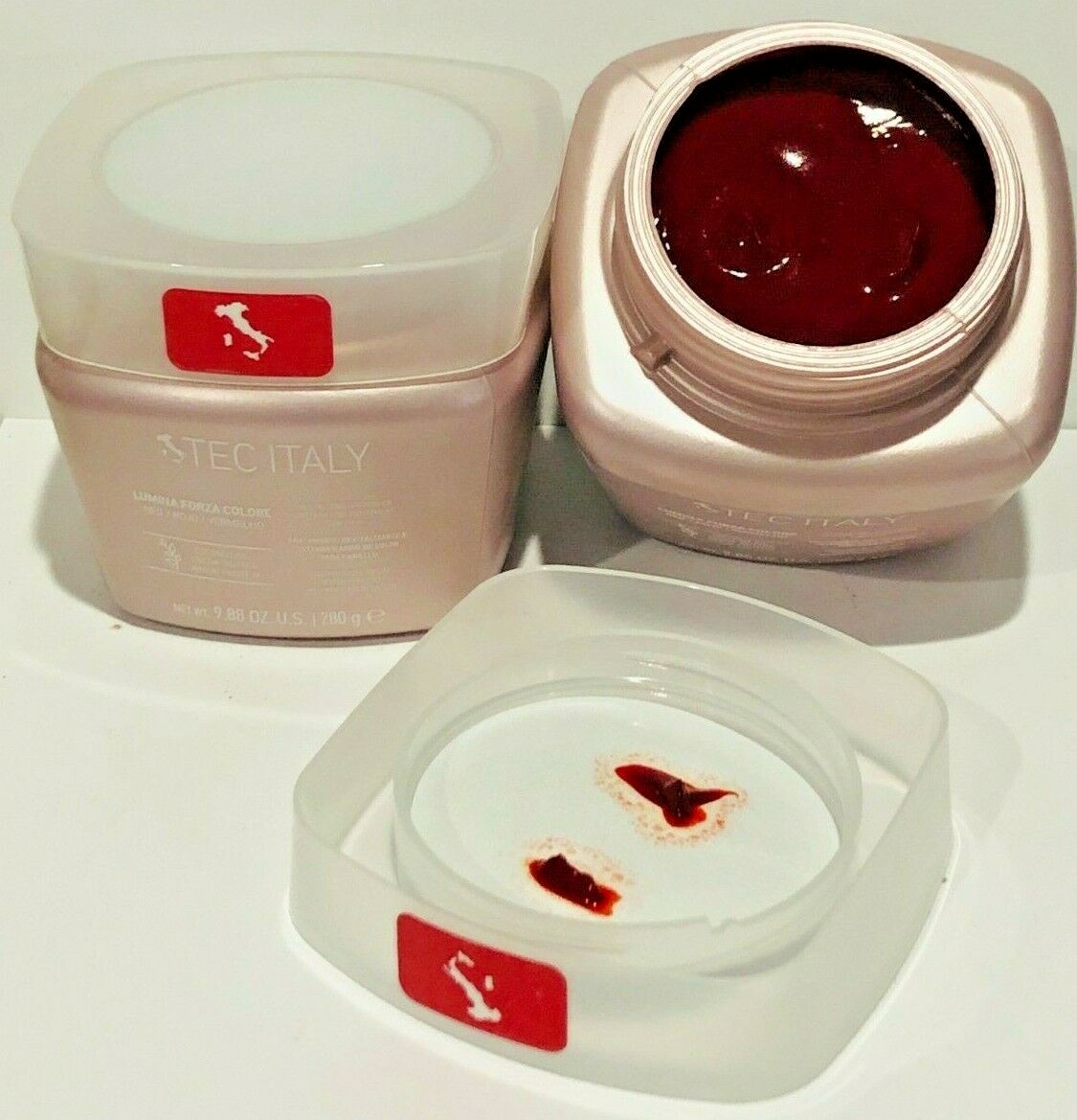 Tec Italy Hair Dimension Lumina Forza Colore Hair Treatment RED (ROJO) 1 PACK