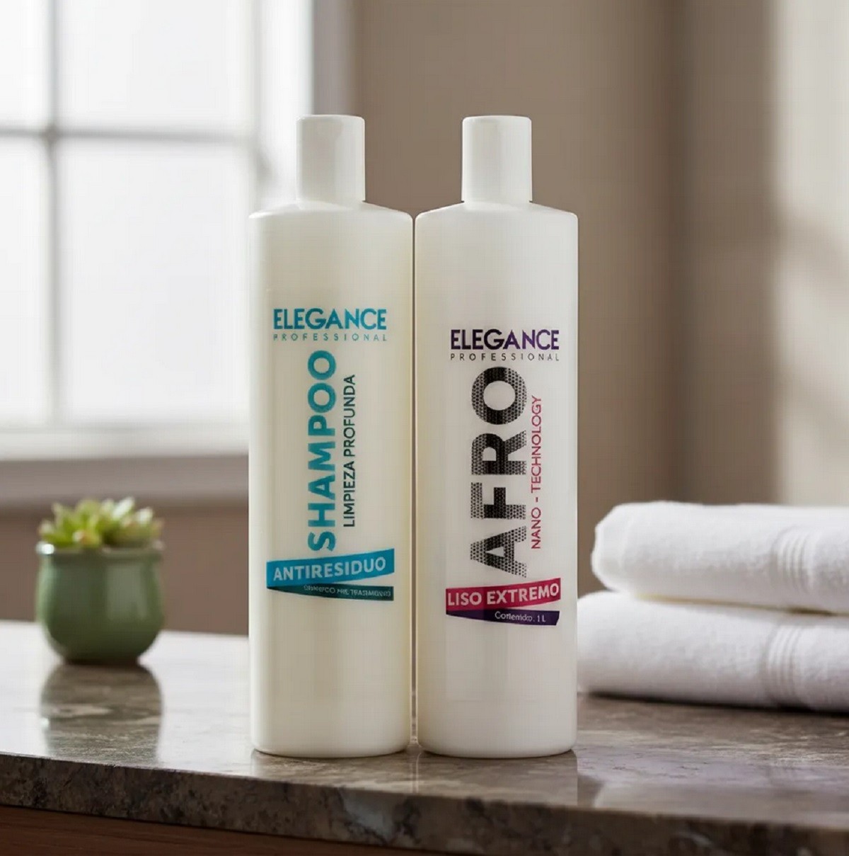 Elegance Afro Hair Surgery Kit 1000ml (32oz) – 100% Extreme Straightening System