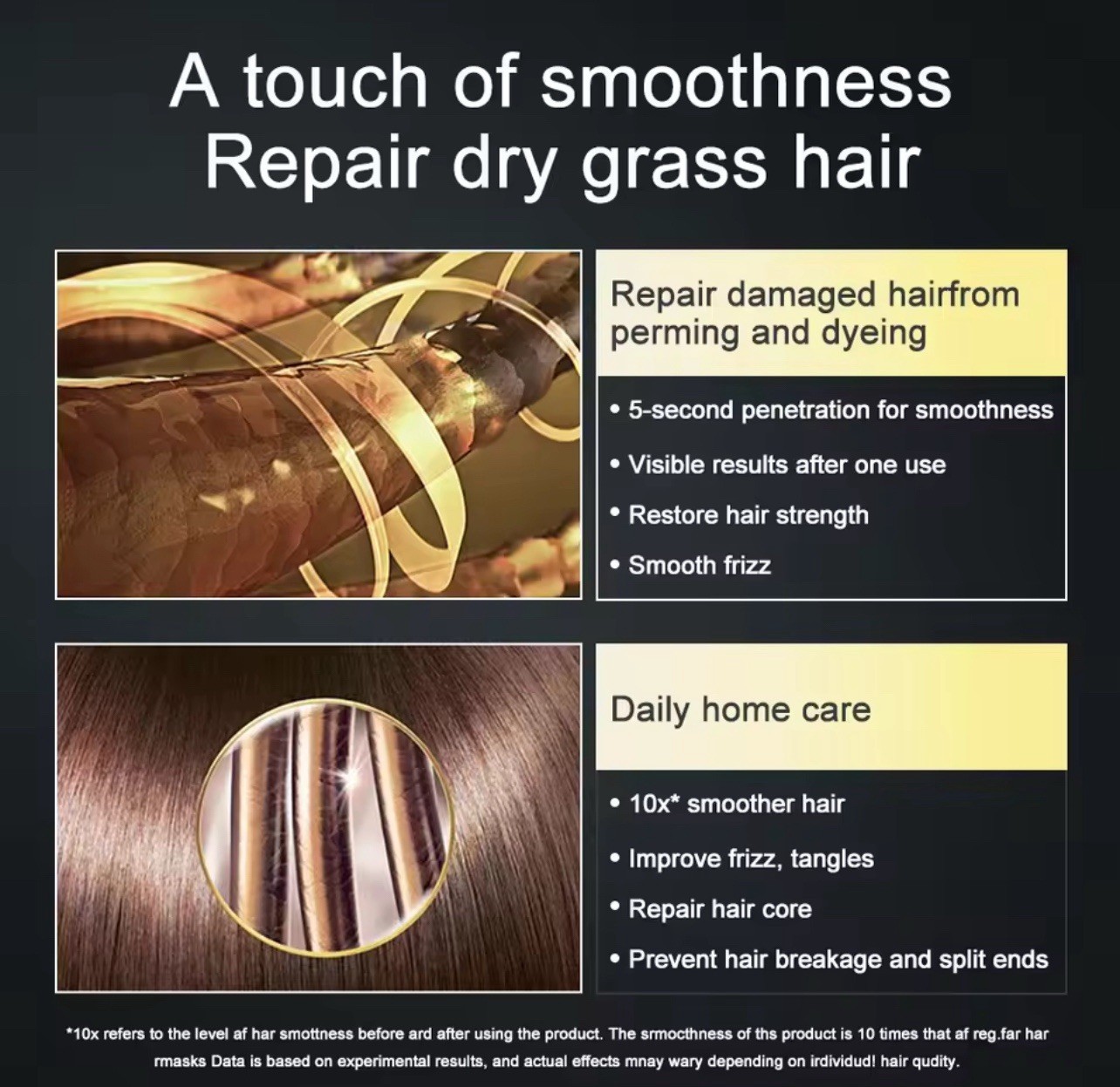 Keratin Hair Mask Repair Damaged Frizz Dry Hair Treatment Smoothing Straightenin