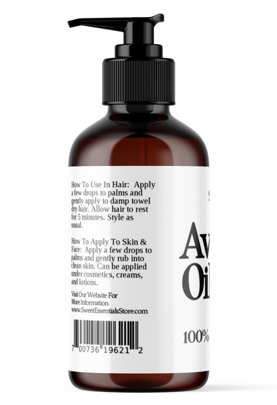Organic Avocado Oil | 8oz | Imported From Italy | Cold Pressed | 100% Pure