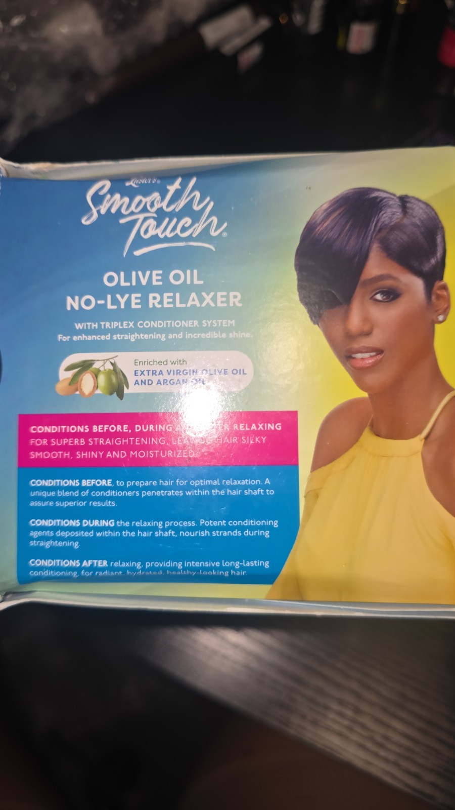Luster’s Smooth Touch Olive Oil No-Lye Relaxer for Fine Medium Hair