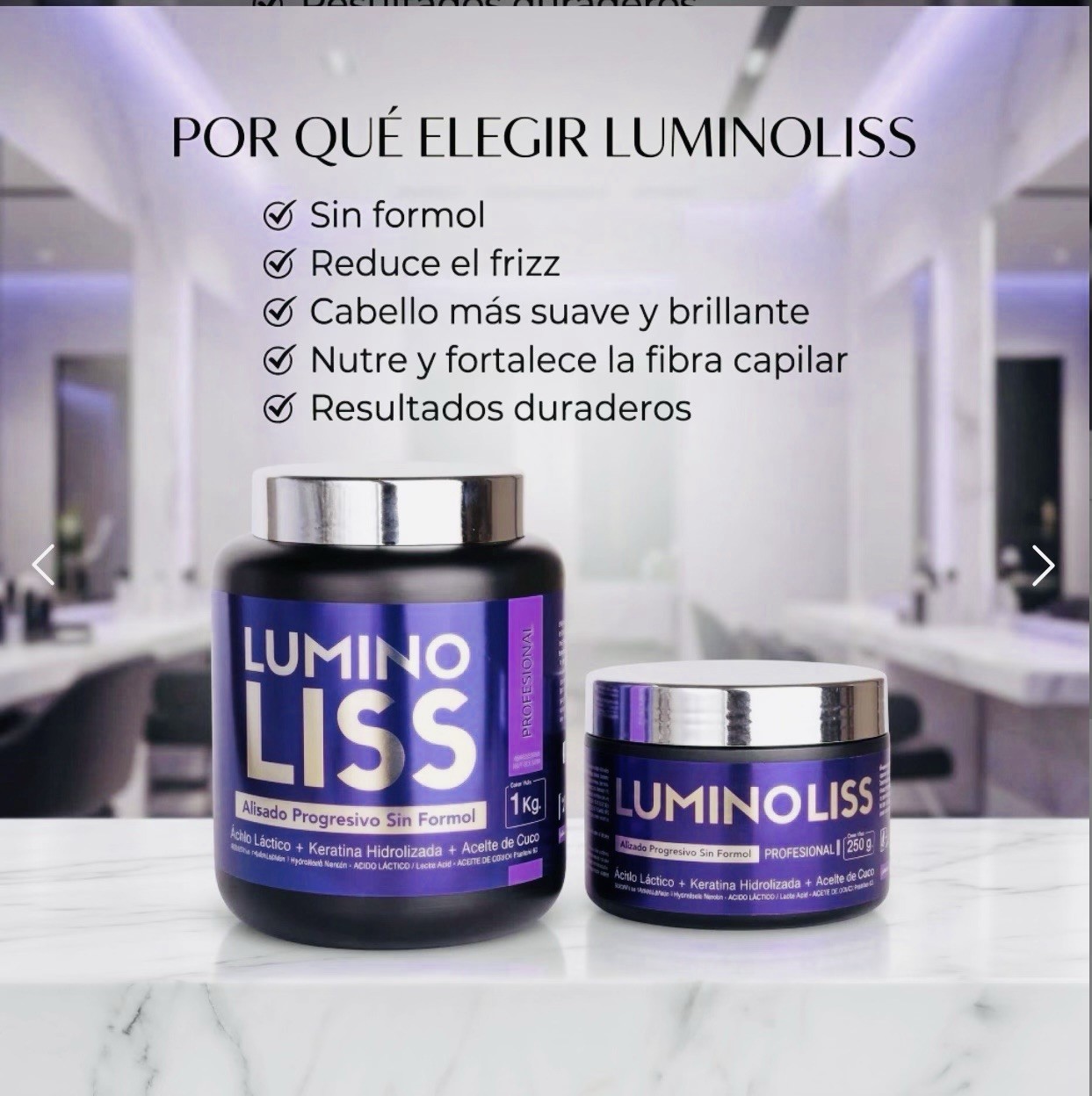 Luminoliss Lumino Liss Formaldehyde-Free Keratin Smoothing Cream 1kg Anti-Frizz