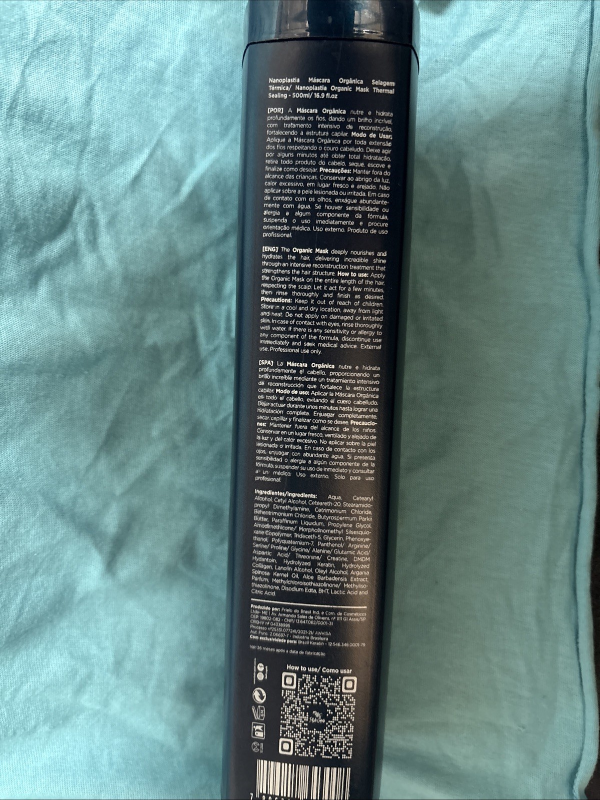 I Belli Capelli Torrano Cream Smoothing – Nanoplastia Organic Hair Treatment.