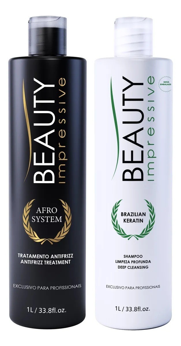 TREATMENT KERATIN Afro System Beauty Impressive Progressive Kit 2x 33.8oz