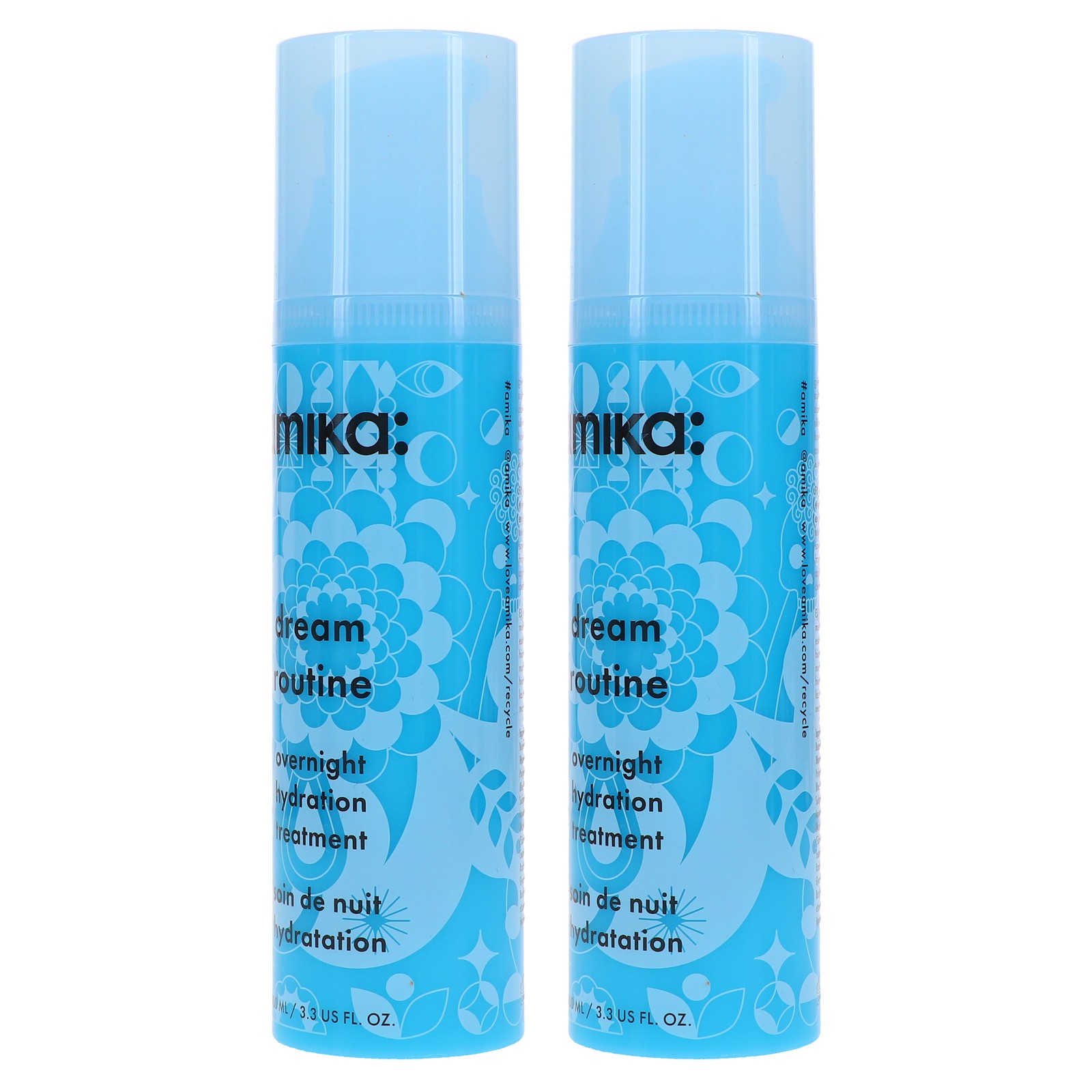 Amika Dream Routine Overnight Hydration Treatment 3.3 oz 2 Pack