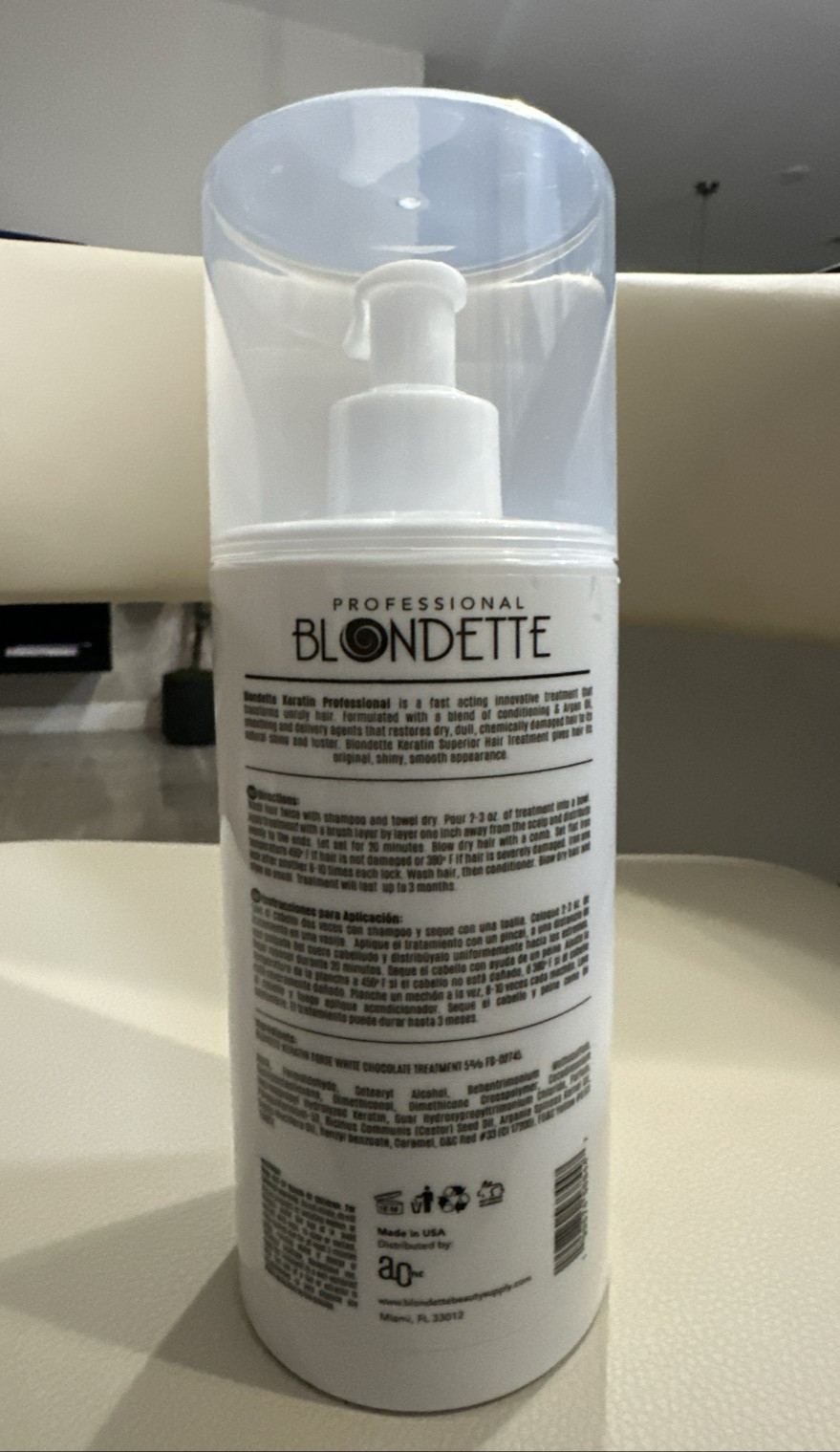 Brazilian Straightening Keratin Treatment White Chocolate ULTRA ATRONG 16 oz