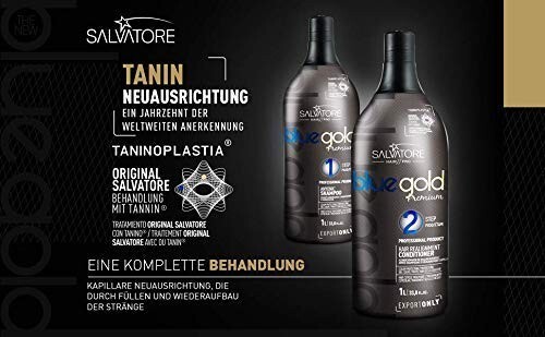 Salvatore Blue Gold Premium Kit 2x1L – Shampoo + Conditioner Smoothing
