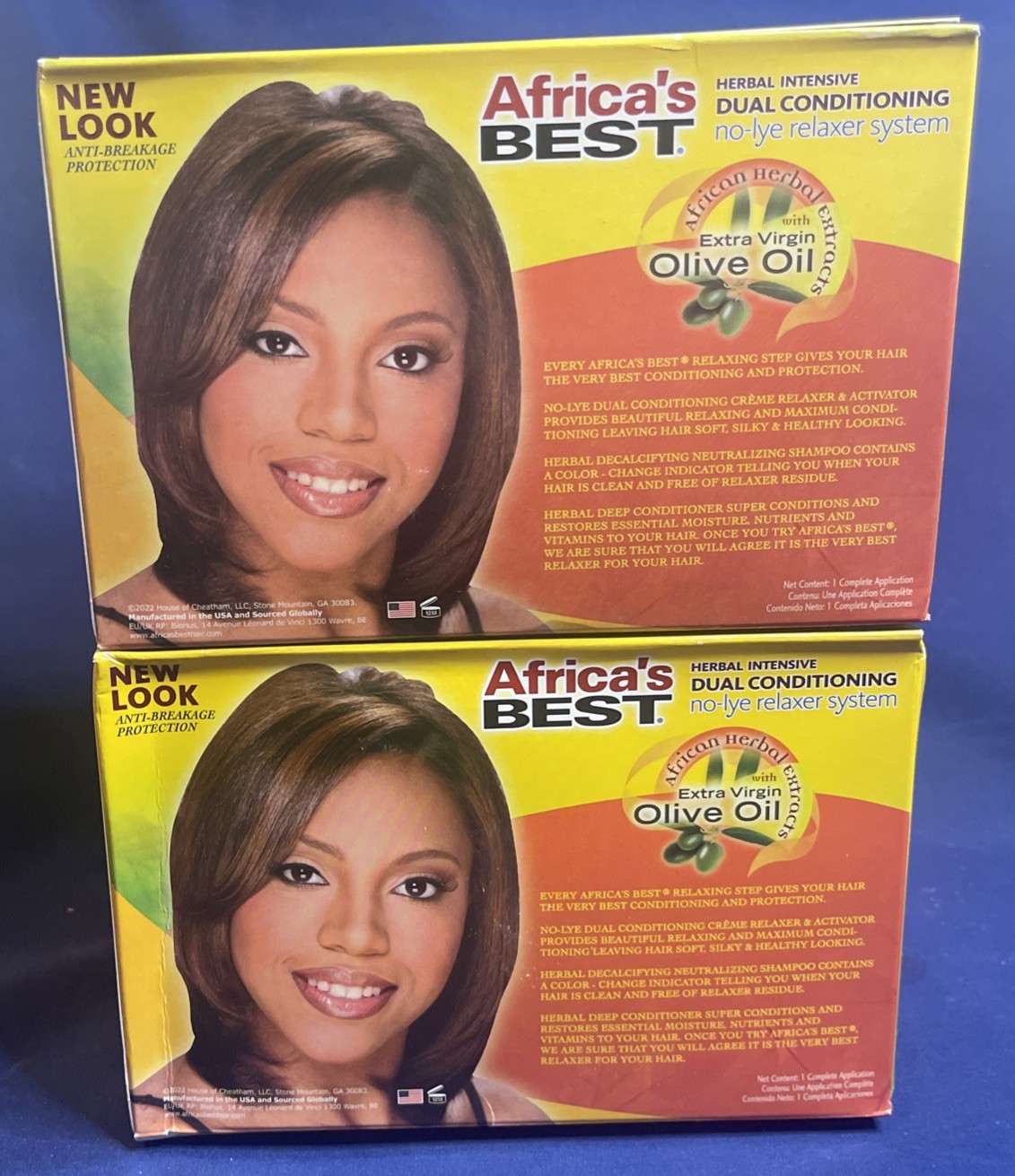 Lot Of 2- Africa’s Best Relaxer – Super Dual Conditioning No-Lye System