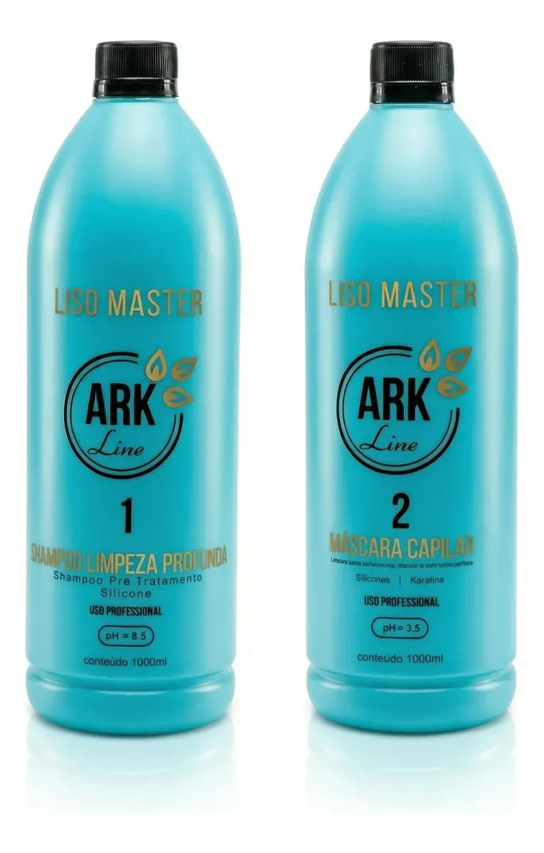 Smooth Master Kit, Shampoo + Treatment Mask + Nourishing Mask ARK LINE 2x1L+1Kg