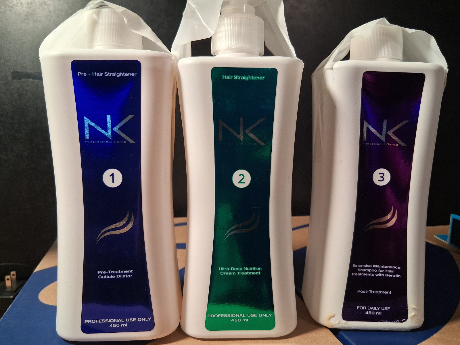 NK Professional Care Hair Straightener. Hair Surgery with Keratin. 15oz Pack
