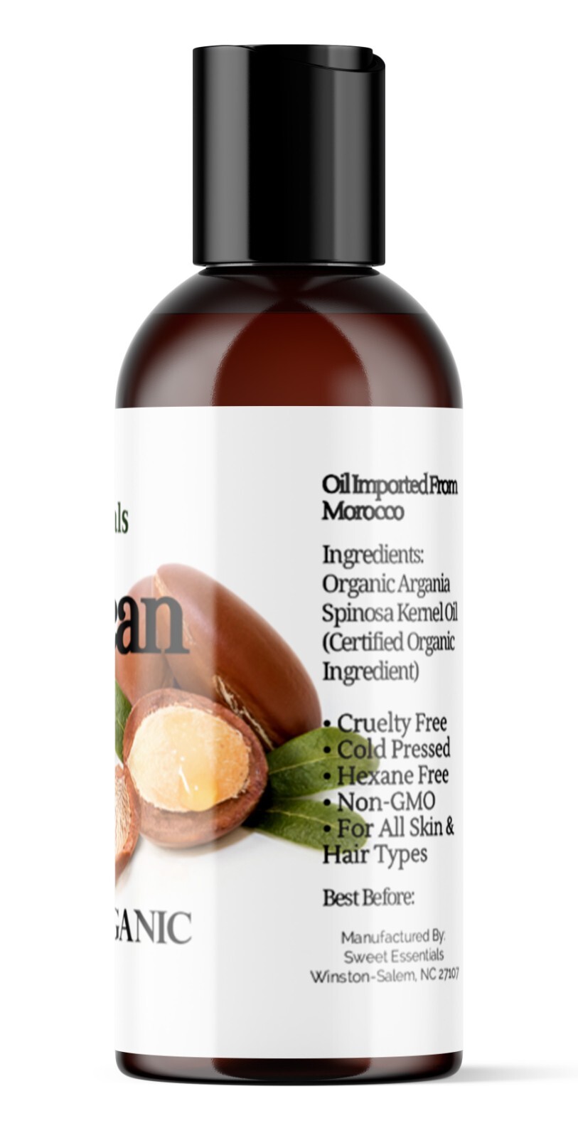 Organic Premium Moroccan Argan Oil | 2oz | Imported From Morocco | 100% Pure
