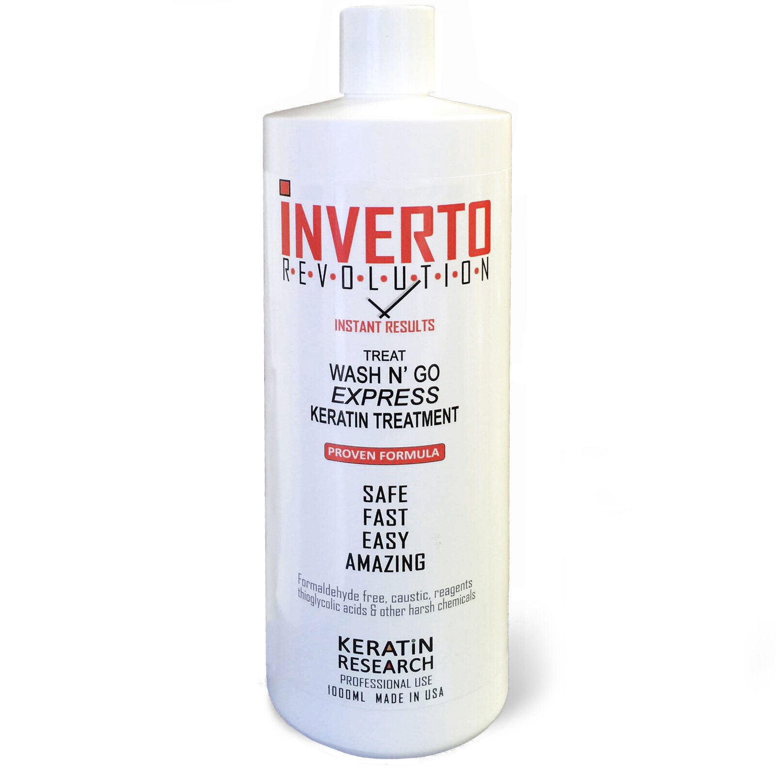 INVERTO Formaldehyde Free Brazilian Keratin Blowout Hair Treatment USA 1000ML
