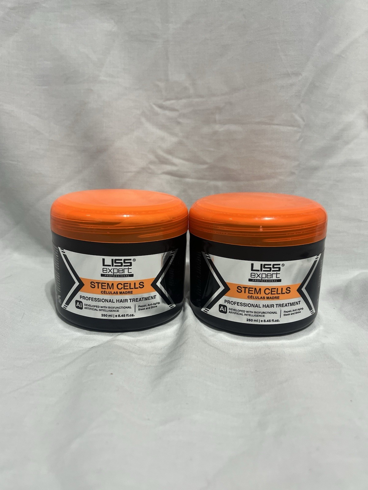 LOT OF 2 Liss Expert Stem Cells Smoothing Treatment Organic Keratin & Argan Oil