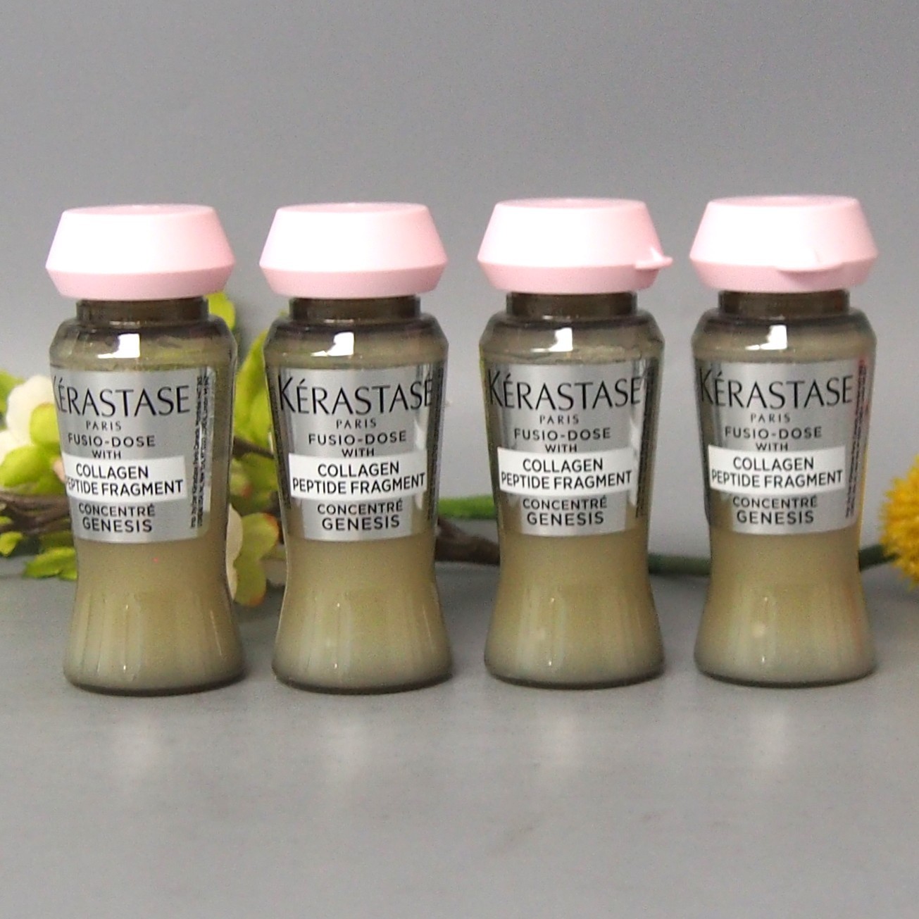 4 VIALS Kerastase Concentre Genesis with collagen peptide fragment 4x12ml
