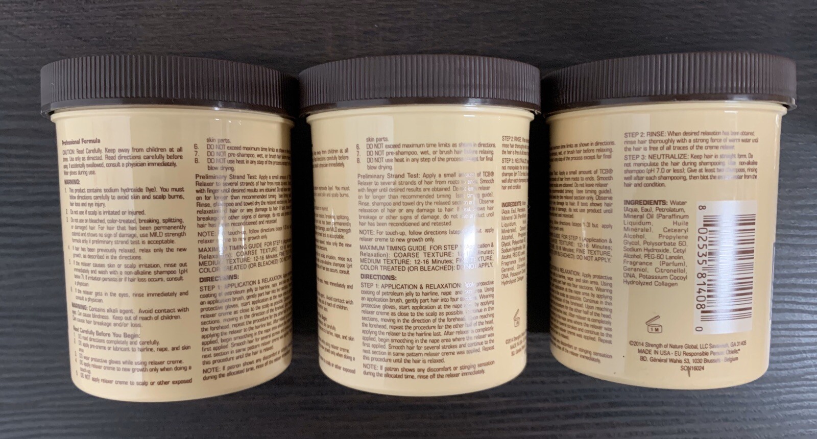 3} TCB Hair Relazer With Protein Regular / Cheveux Normaux Professional Formula
