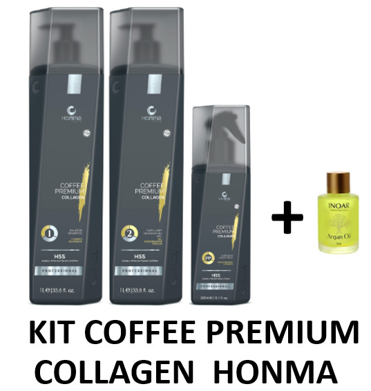COFFEE PREMIUM COLLAGEN KIT ( HONMA ) 1 LITER 100% AUTHENTIC