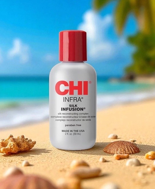 Set of 3 CHI Silk Infusion, Infra Shampoo, Infra Treatment 2oz(50ml) Each Bottle