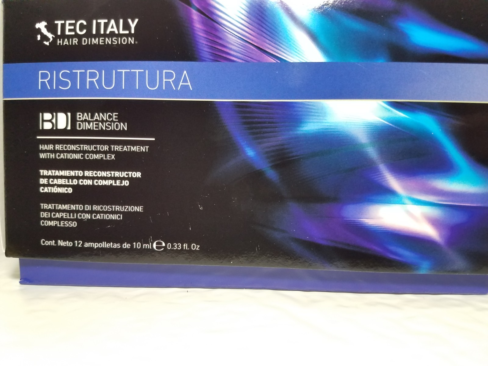 TEC ITALY RISTRUTTURA RECONSTRUCTOR TREATMENT WITH CATIONIC COMPLEX 12 AMPOL.