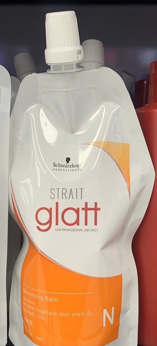 2 Set Schwarzkopf Glatt No.0 For Very Curly Hair Straightener Rebonding Cream