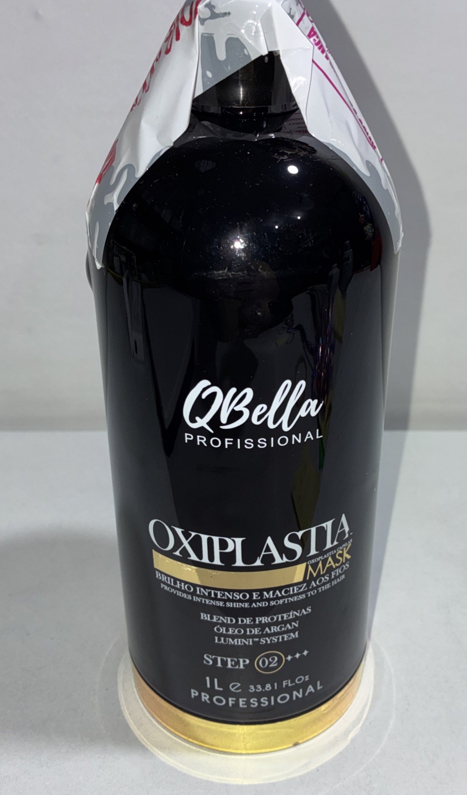 New Qbella Oxiplastia Step 2 Mask, Intense Shine & Softness, 1 Liter