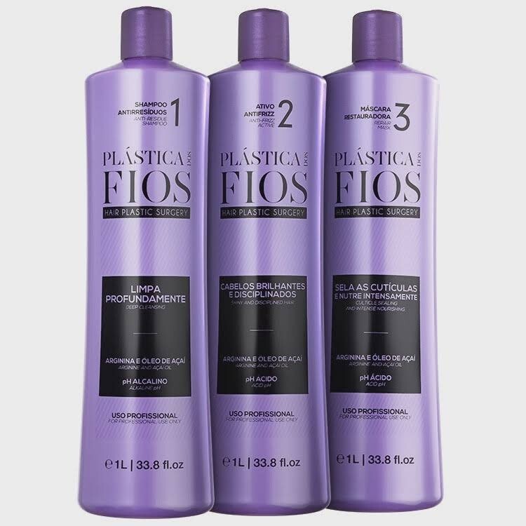 Cadiveu Professional Plástica dos Fios – Shampoo Kit + Antifrizz Active + Mask