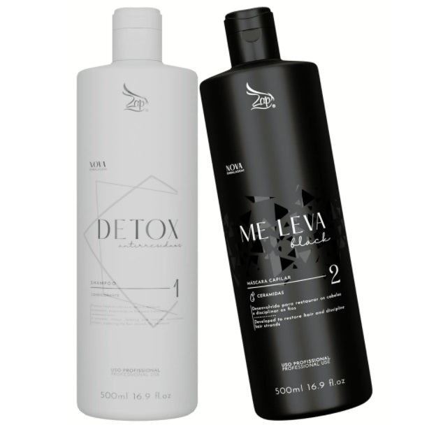 Me Leva Detox Black Macadamia Coconut Oil Treatment Kit 2x500ml – Zap Cosmetics