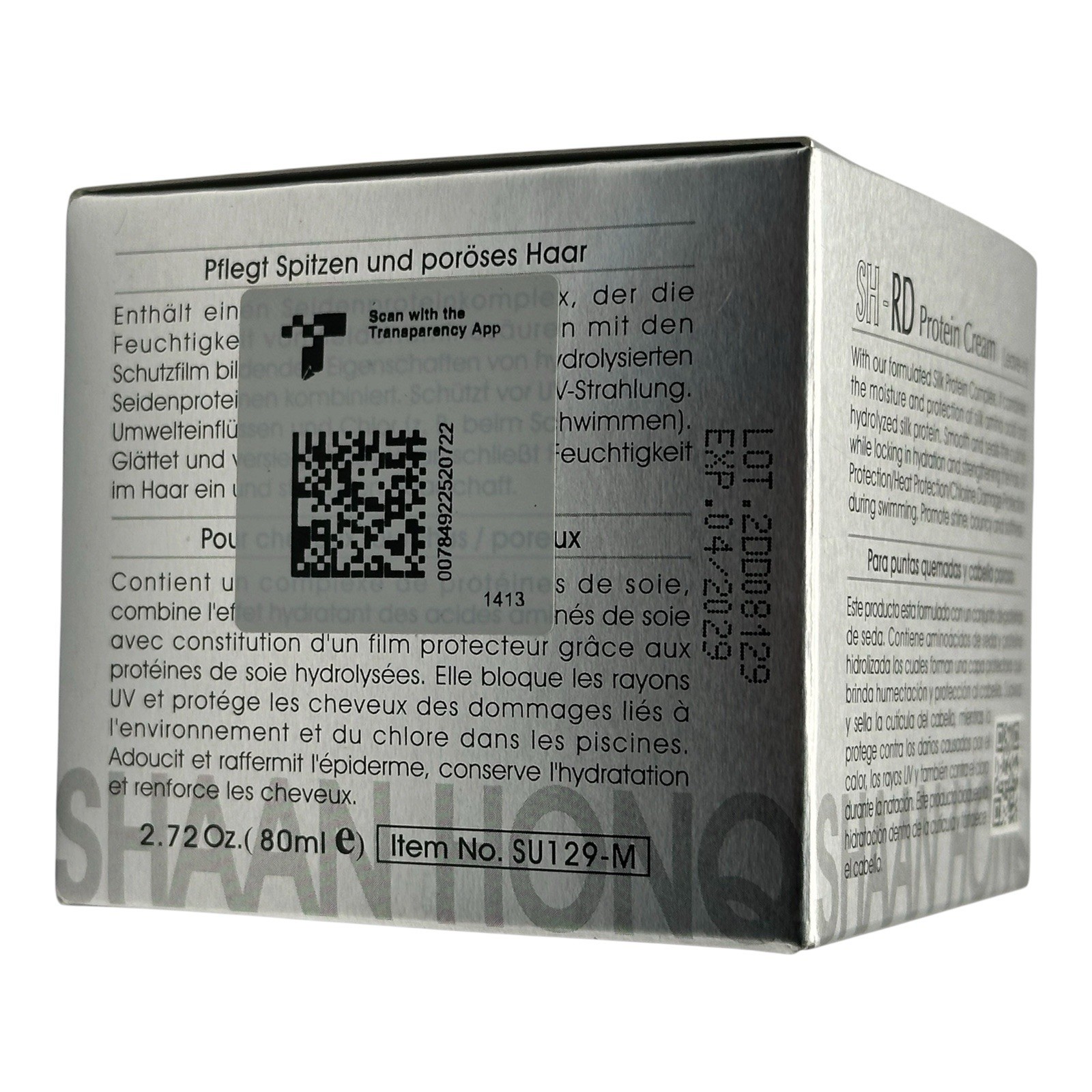 ORIGINAL NEW SH-RD Protein Cream Rosemary and D-Panthenol Exp. 2029 New in Box